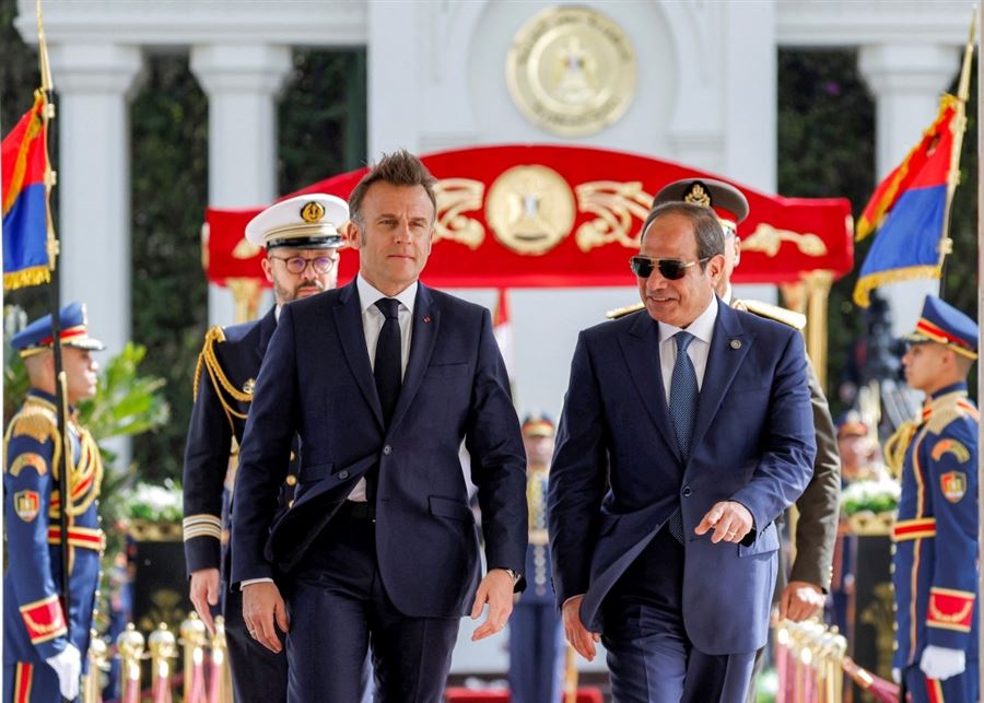 Macron Rencontre Al-Sisi pour des Discussions sur Gaza