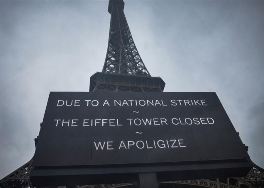 Grève à la Tour Eiffel: le monument fermé à partir de ce lundi