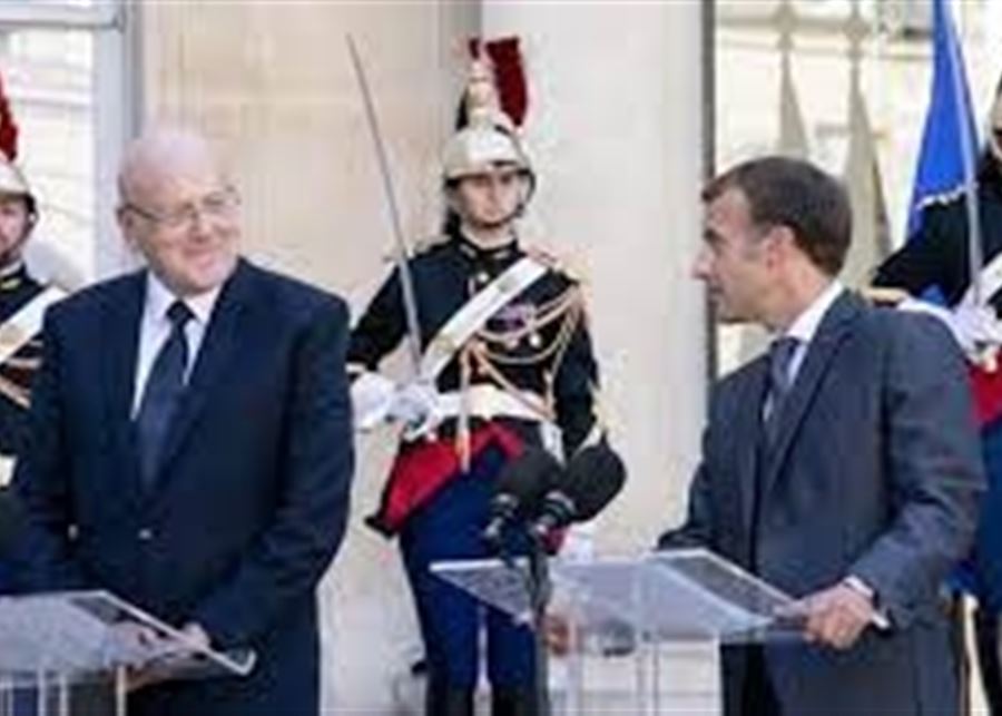  Déclaration conjointe de Najib Mikati et Emmanuel Macron à l'Elysee